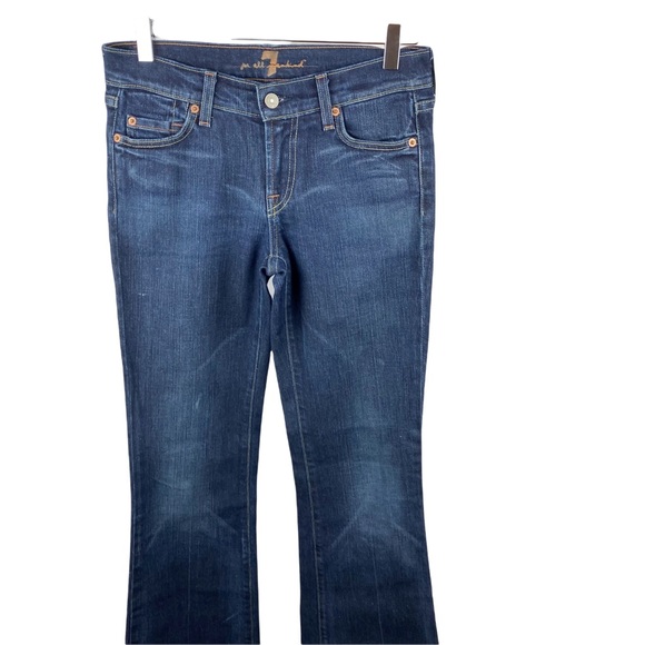 7 For All Mankind 7FAMK Vintage Flare Jeans Mid Rise Medium Wash Size 26 - Picture 2 of 9